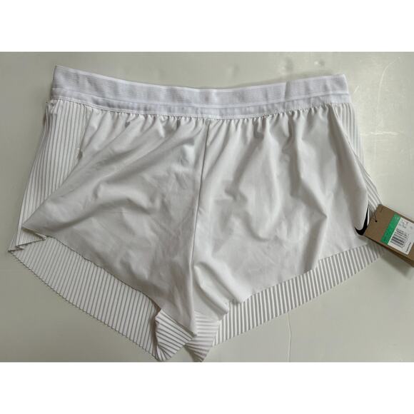 Nike Women's Dri-Fit Adv Aeroswift 3" Running Shorts FN2328-100 White XL NWT - Picture 3 of 16